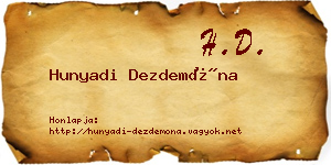 Hunyadi Dezdemóna névjegykártya